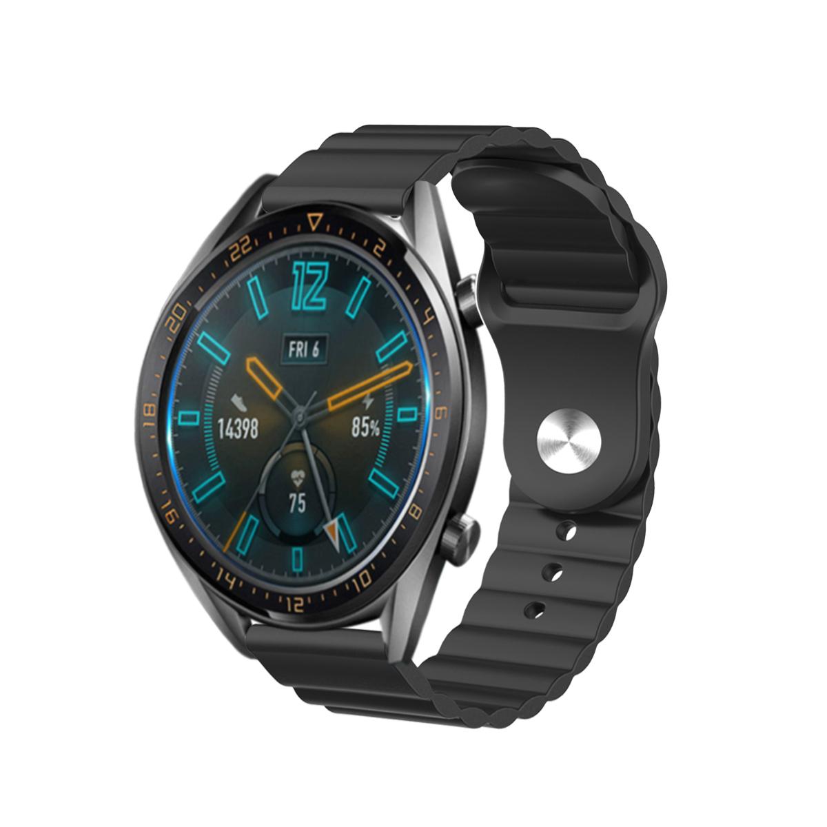 22mm Reverse Buckle Silicone Watchband for Samsung Gear S3/Galaxy Watch 46mm/Huawei GT2 46mm/Huami Amazfit 1/2 Black
22mm Reverse Buckle Silicone Watchband for Samsung Gear S3/Galaxy Watch 46mm/Huawei GT2 46mm/Huami Amazfit 1/2 Black