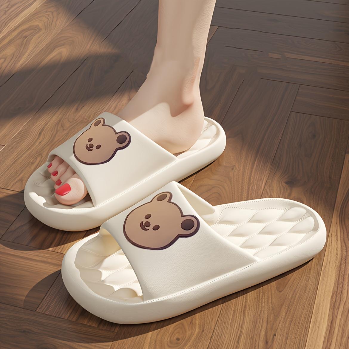 Soft Sole Kawaii Bear Pattern Cloud Slides, Comfortable Casual Slip On Pillow Shower Shoes 34-35 білий
Soft Sole Kawaii Bear Pattern Cloud Slides, Comfortable Casual Slip On Pillow Shower Shoes 34-35 білий