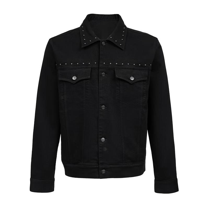 J.Lindeberg Men s Stud-Embellished Stretch Denim Jacket L
J.Lindeberg Men s Stud-Embellished Stretch Denim Jacket L