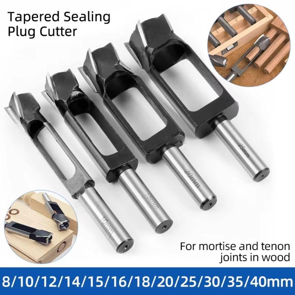 8mm-40mm Woodworking Drill Bit 13mm Shank Carbon Steel Tapered Tenon Cutting Tool 8mm
8mm-40mm Woodworking Drill Bit 13mm Shank Carbon Steel Tapered Tenon Cutting Tool 8mm