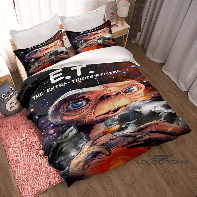 E.T. the Extra-Terrestrial Cartoon-Print 3-Piece Bedding Set — Duvet Cover & Pillowcases | Suitable for Teens & Children 250X220cm
E.T. the Extra-Terrestrial Cartoon-Print 3-Piece Bedding Set — Duvet Cover & Pillowcases | Suitable for Teens & Children 250X220cm