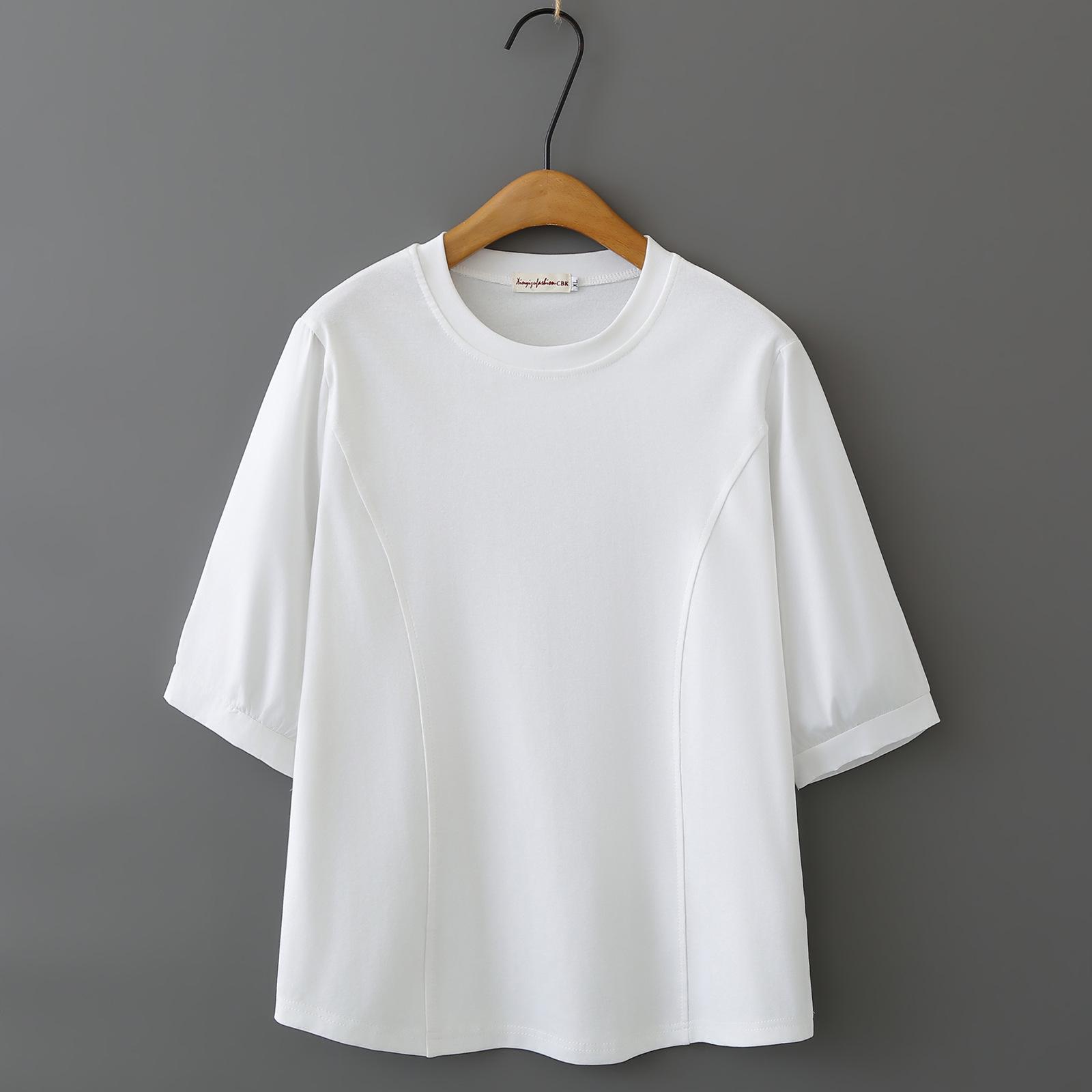 2026 Spring/Summer Plus Size Women s Round Neck Slimming Top - Three-Quarter and Short Sleeve Cotton Shirt 8624 2XL белый
2026 Spring/Summer Plus Size Women s Round Neck Slimming Top - Three-Quarter and Short Sleeve Cotton Shirt 8624 2XL белый