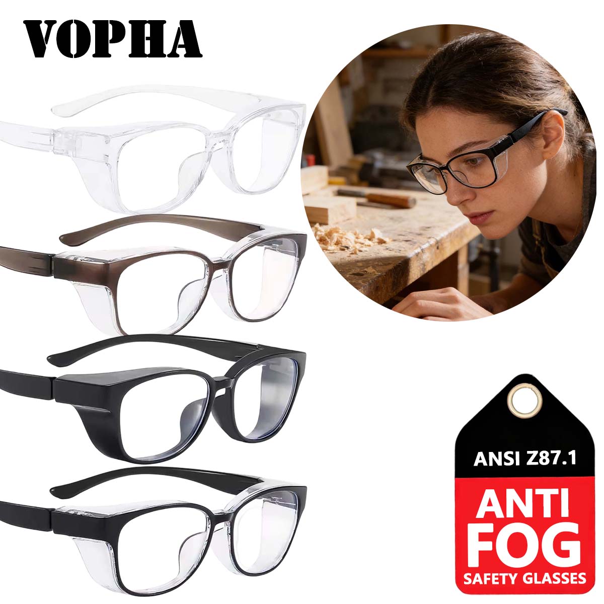 4PC fashion safety glasses for women safety glasses work men elegant windproof glasses anti-fog glasses safety goggles HM3
4PC fashion safety glasses for women safety glasses work men elegant windproof glasses anti-fog glasses safety goggles HM3