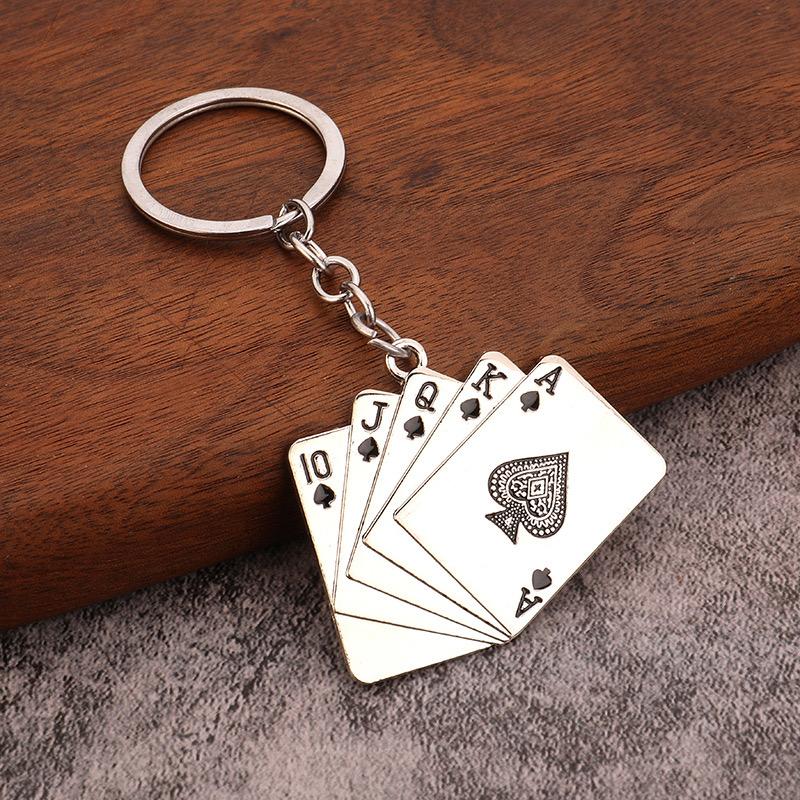 Unique Playing Cards Key Chain For Men Women Metal Holder Pendent Key Ring Leisure Bag Decoration Motorcycle Keyholder Gift чёрный
Unique Playing Cards Key Chain For Men Women Metal Holder Pendent Key Ring Leisure Bag Decoration Motorcycle Keyholder Gift чёрный