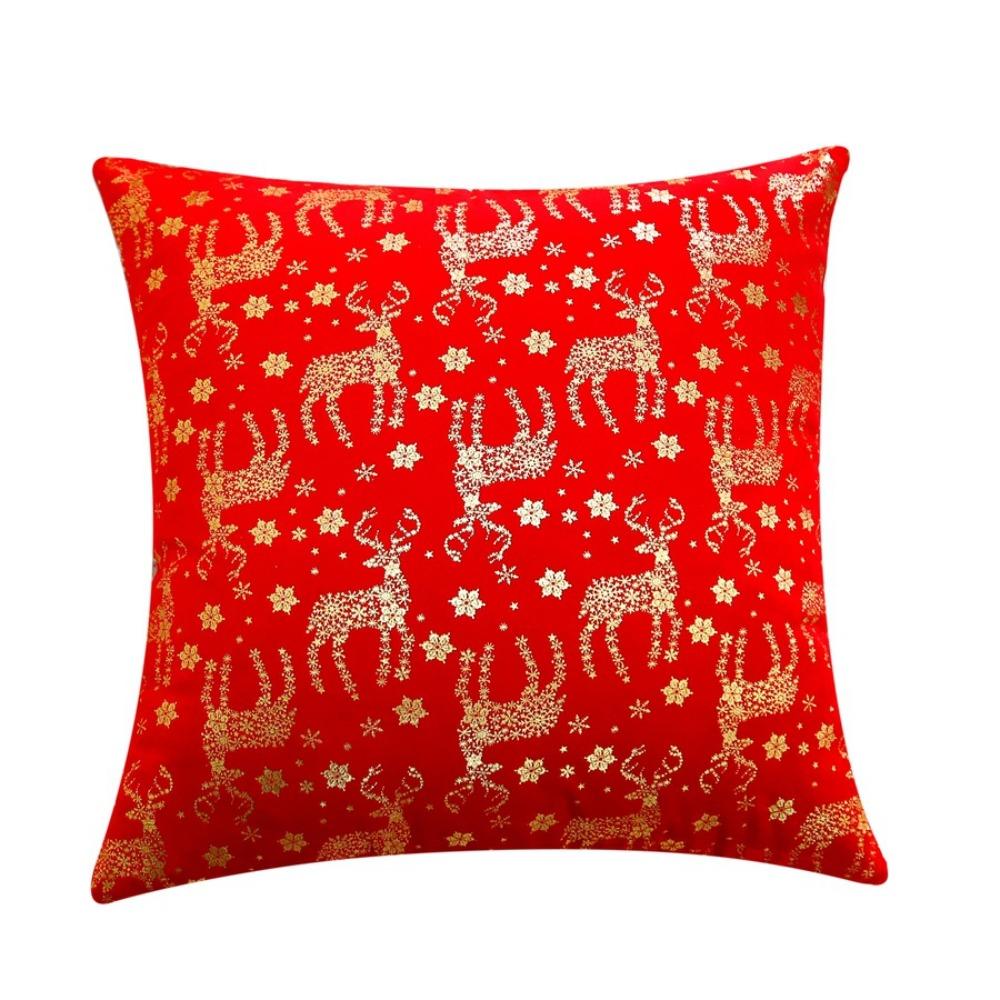 Square Throw Pillowcover Red Cushion Cover Soft Christmas Pillowcase Sofa/Bed Style C
Square Throw Pillowcover Red Cushion Cover Soft Christmas Pillowcase Sofa/Bed Style C