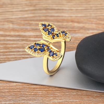 Nidin Lucky Trendy Butterfly Shiny Zircon Open Rings 6 Colors Gold Plated Delicate Animal Adjustable Minimalist Jewelry Gifts темно-синий
Nidin Lucky Trendy Butterfly Shiny Zircon Open Rings 6 Colors Gold Plated Delicate Animal Adjustable Minimalist Jewelry Gifts темно-синий