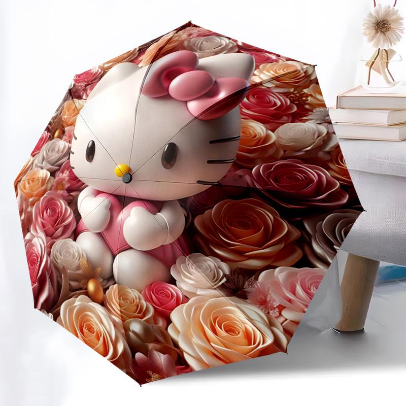 1pc Hello Kitty Floral Umbrella - Automatic Opening/Closing, Portable 3-Fold Design, 8-Bone Iron Frame, Outdoor Use, Perfect Gift for Fans, Travelers,
1pc Hello Kitty Floral Umbrella - Automatic Opening/Closing, Portable 3-Fold Design, 8-Bone Iron Frame, Outdoor Use, Perfect Gift for Fans, Travelers,