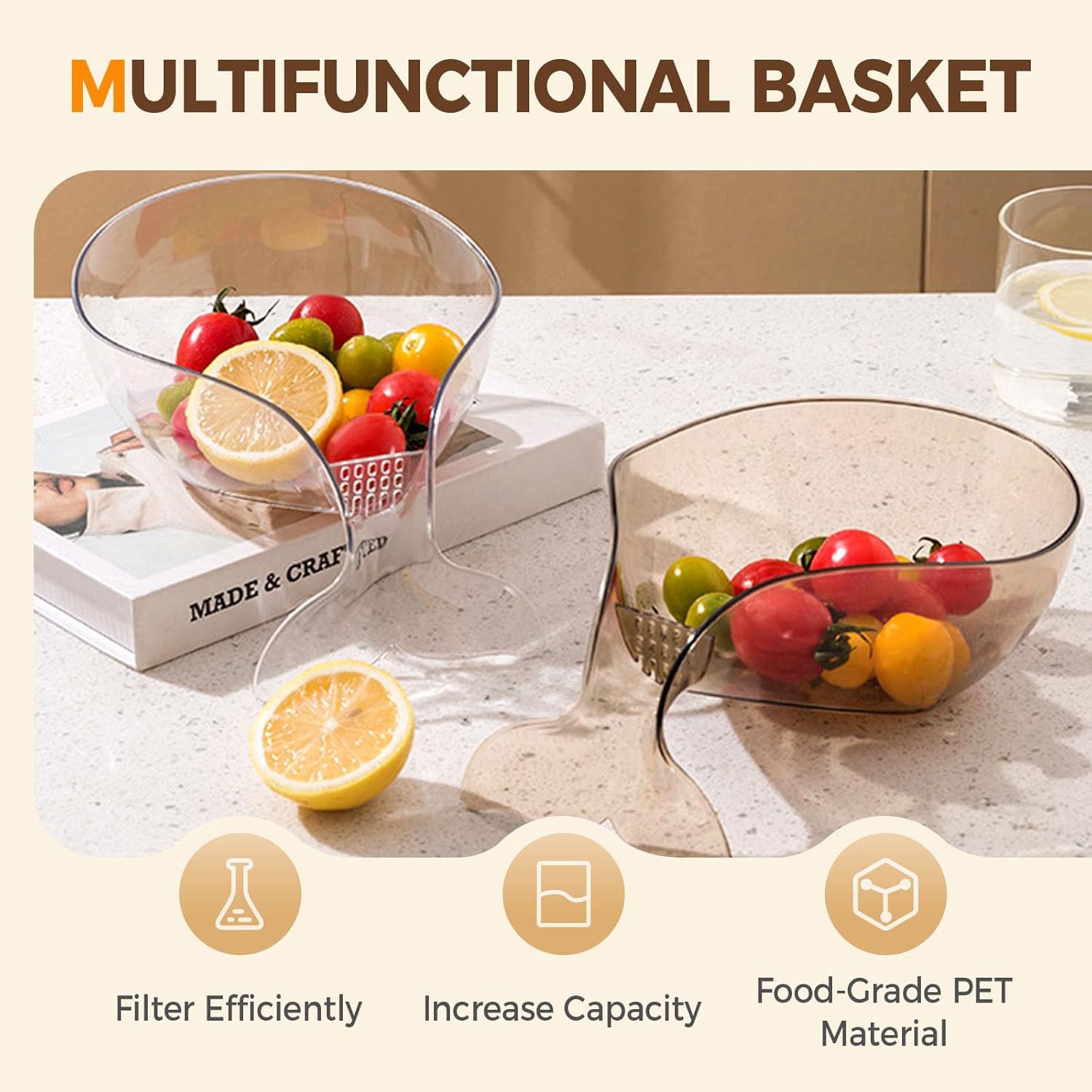 Multifunctional Rice Strainer With Fine Holes And Handle, 2025 New Beans Washer Strainers And Colanders Large Rice Washer, Upgrade Multi Functional 2 чёрный
Multifunctional Rice Strainer With Fine Holes And Handle, 2025 New Beans Washer Strainers And Colanders Large Rice Washer, Upgrade Multi Functional 2 чёрный