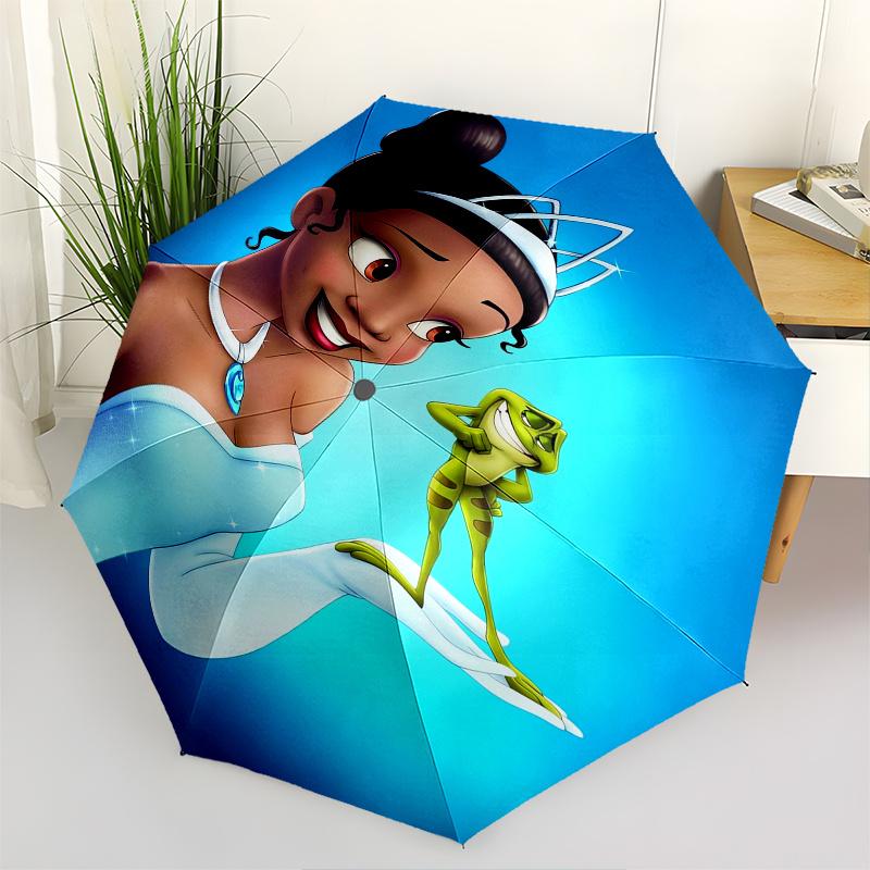 Princess Tiana, Frog Prince Themed Automatic opening and closing folding umbrella, 8-rib windproof, compact travel design, suitable for all
Princess Tiana, Frog Prince Themed Automatic opening and closing folding umbrella, 8-rib windproof, compact travel design, suitable for all