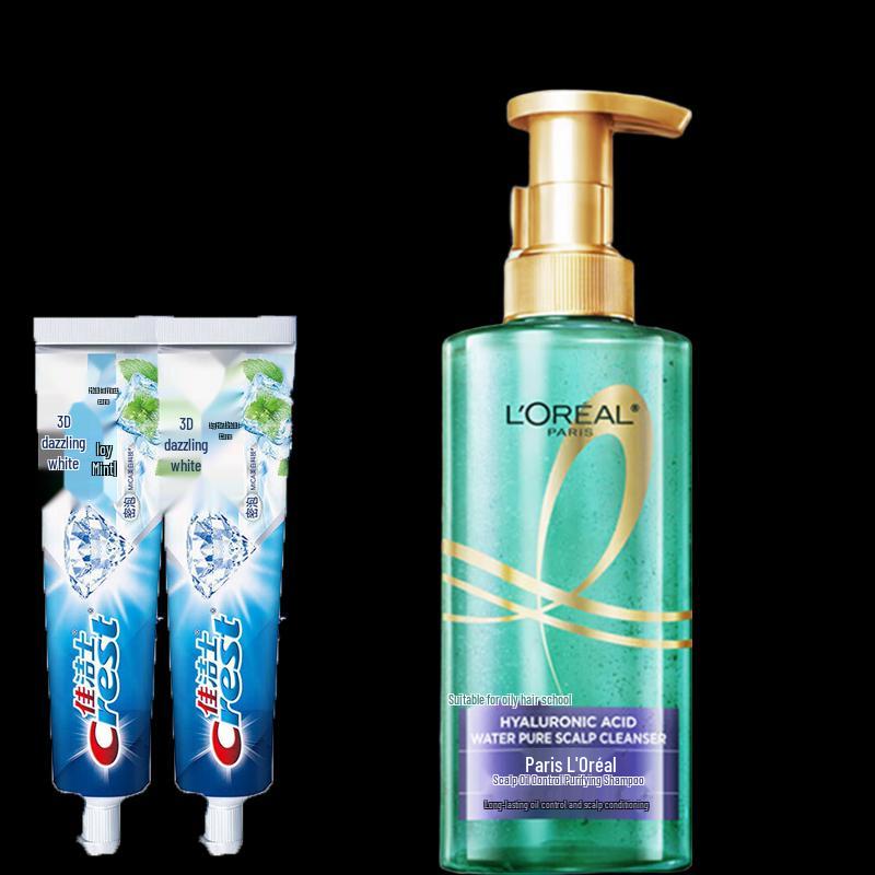 Crest 3D White Toothpaste & L Oréal Scalp Purifying Shampoo Bundle
Crest 3D White Toothpaste & L Oréal Scalp Purifying Shampoo Bundle