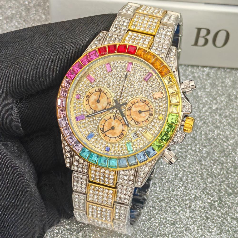Multifunctional Diamond Watch, Hip Hop Watch Gypsy Full Diamond Quartz Men s Watch Diamond Watch
Multifunctional Diamond Watch, Hip Hop Watch Gypsy Full Diamond Quartz Men s Watch Diamond Watch
