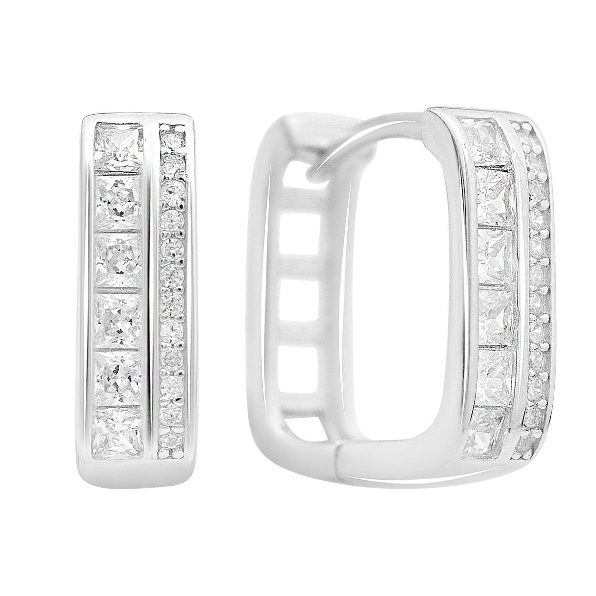 Silver earrings with cubic zirkonia (2208914) білий
Silver earrings with cubic zirkonia (2208914) білий