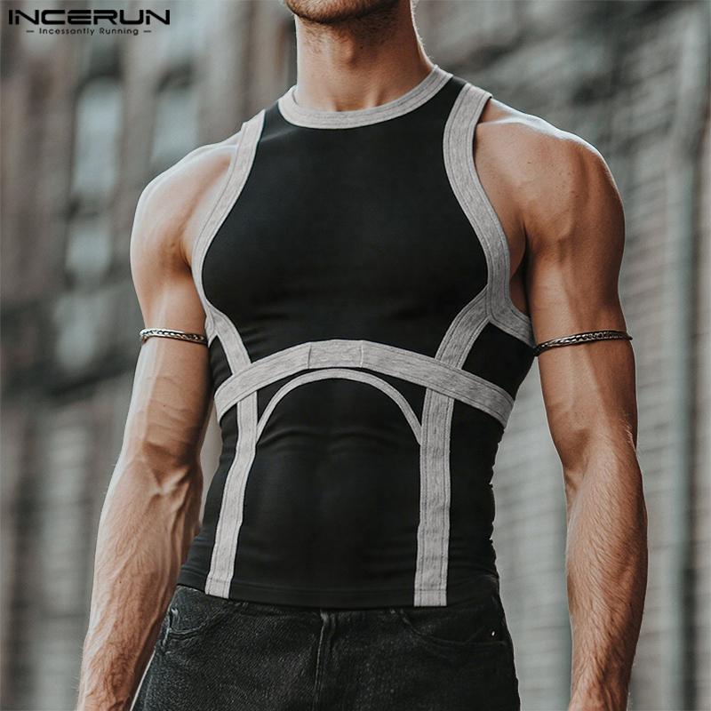 INCERUN Men Casual Round Neck Sleeveless Stitching Thin Fitted Rib Tank Tops 3XL коричневий
INCERUN Men Casual Round Neck Sleeveless Stitching Thin Fitted Rib Tank Tops 3XL коричневий