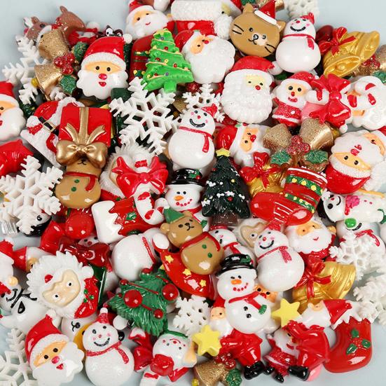 50Pcs Eye-catching DIY Reusable Accessories Elements Resin Exquisite Xmas Ornament Phone Case Daily for Use
50Pcs Eye-catching DIY Reusable Accessories Elements Resin Exquisite Xmas Ornament Phone Case Daily for Use