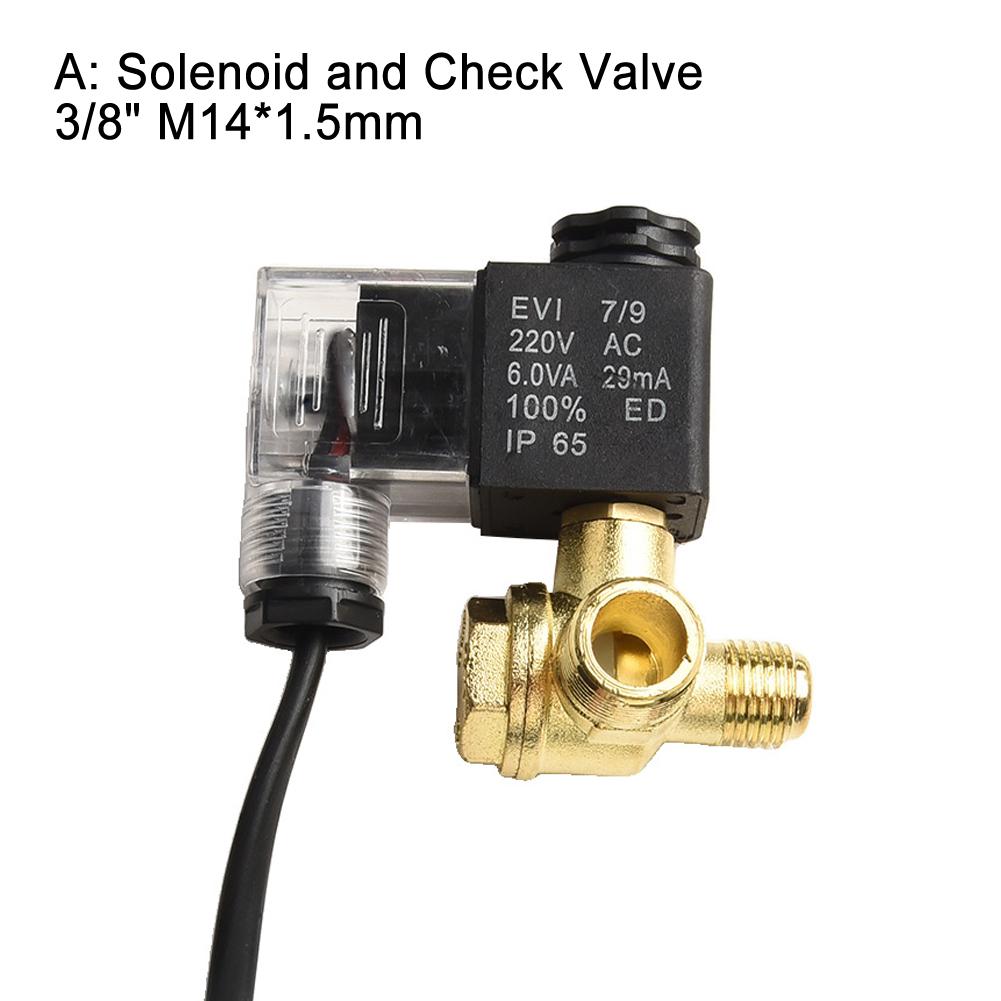 Solenoid Valve Air Pump Compressor Accessories 3/8 1/2 14mm Mute Oil-free Air Pump Fittings Check Valve Pneumatic Parts
Solenoid Valve Air Pump Compressor Accessories 3/8 1/2 14mm Mute Oil-free Air Pump Fittings Check Valve Pneumatic Parts