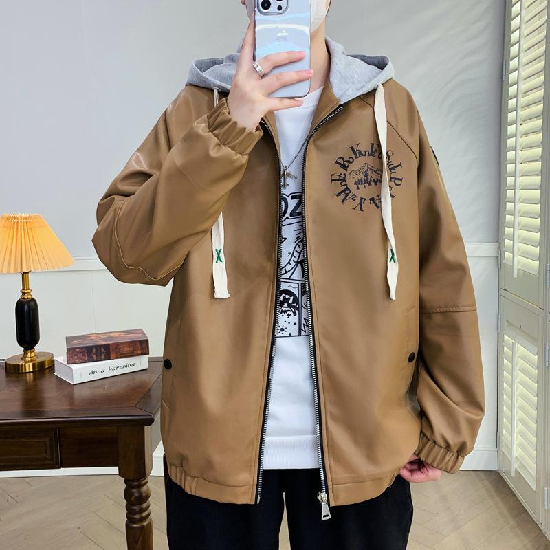 Youth Hong Kong Style Ecological PU Leather Jacket Autumn New Men s Versatile Loose Hooded Leather Jacket 4XL коричневый
Youth Hong Kong Style Ecological PU Leather Jacket Autumn New Men s Versatile Loose Hooded Leather Jacket 4XL коричневый