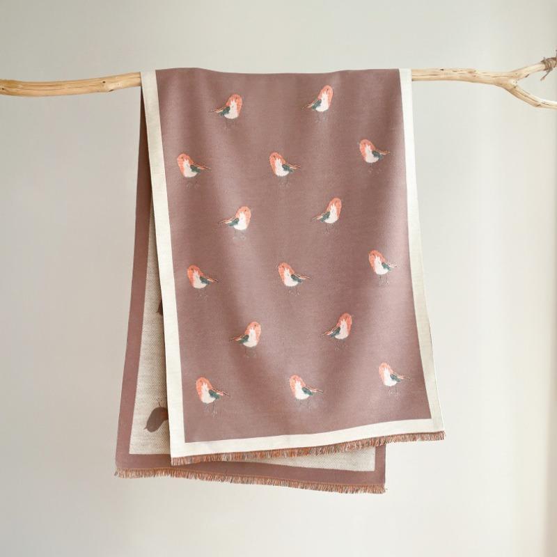 Scarf female winter cute bird air-conditioned room shawl with thickened warm long high-end imitation cashmere scarf 185X65cm
Scarf female winter cute bird air-conditioned room shawl with thickened warm long high-end imitation cashmere scarf 185X65cm