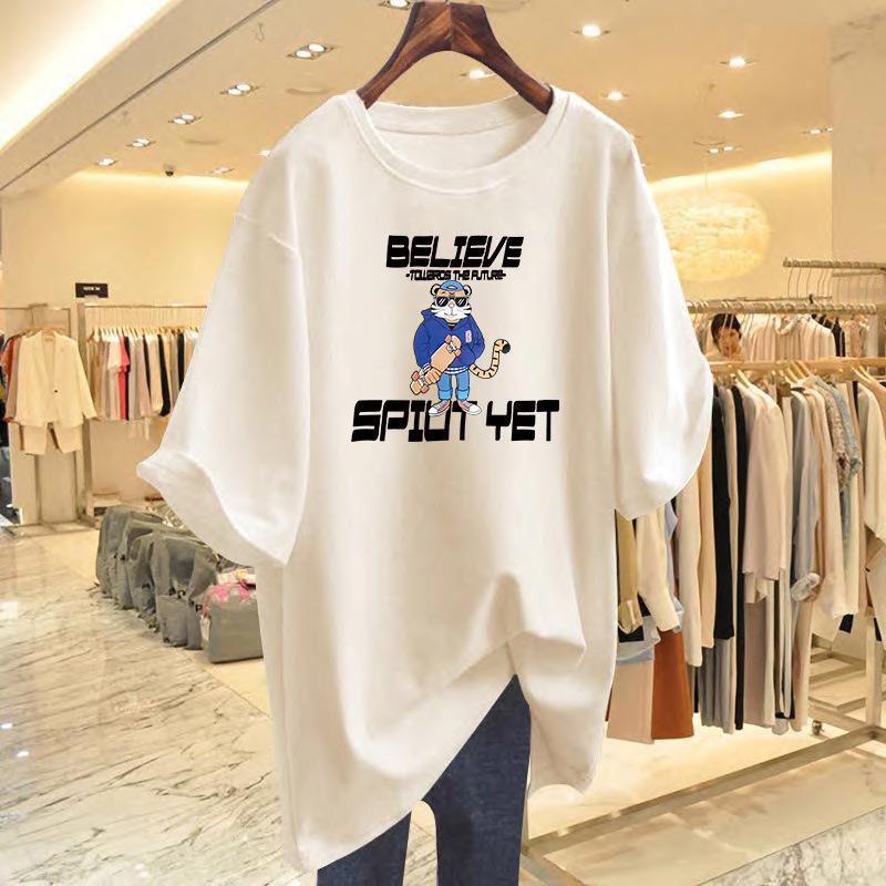 Spring new cotton t-shirt letter printing loose fashion top bottoming shirt short sleeve women S
Spring new cotton t-shirt letter printing loose fashion top bottoming shirt short sleeve women S