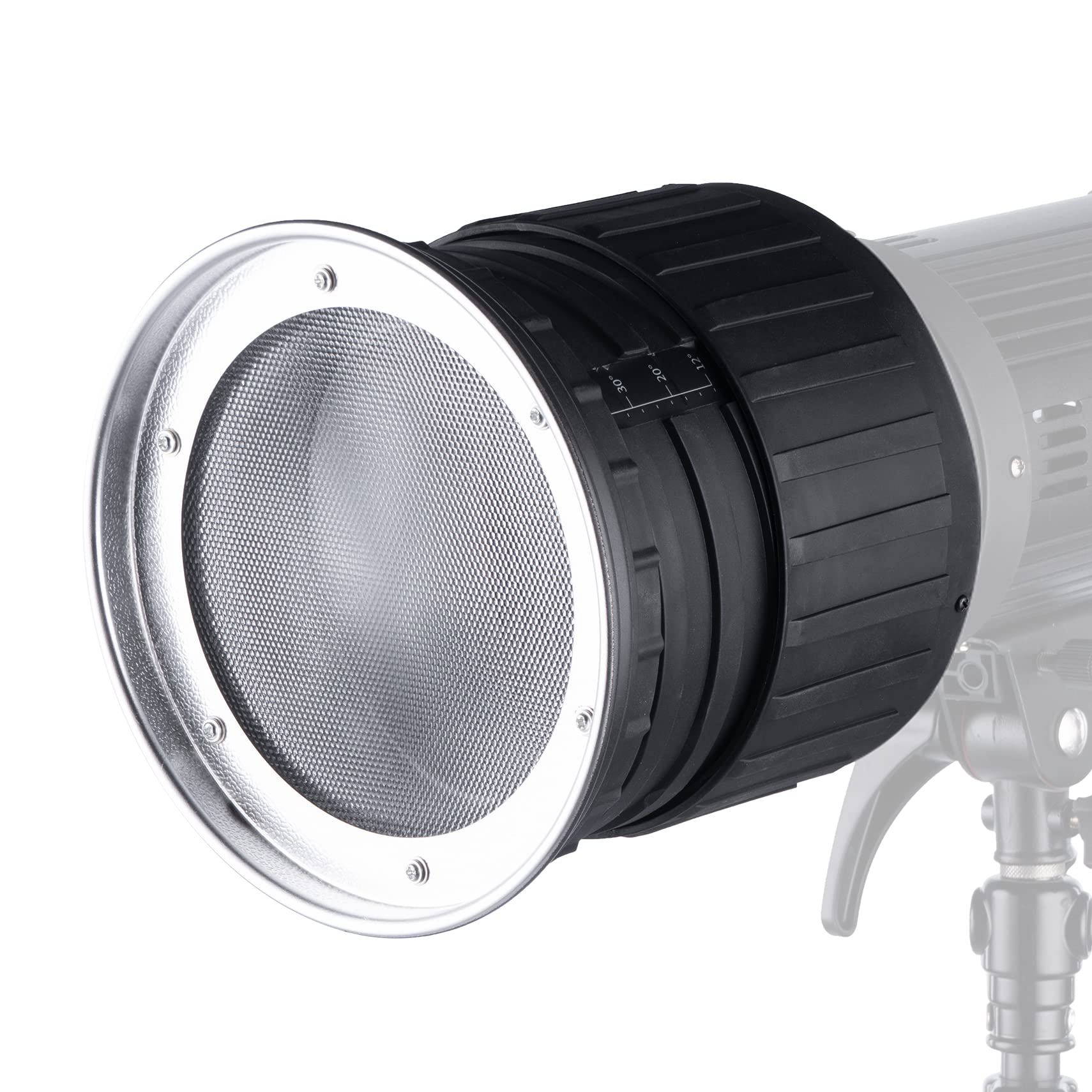 Прожектор Meking Fresnel с линзой Френеля 2X и креплением Bowens, регулируемый угол зума, совместим со светодиодным студийным освещением 12°~40°, освещением, вспышкой и т. д.
Прожектор Meking Fresnel с линзой Френеля 2X и креплением Bowens, регулируемый угол зума, совместим со светодиодным студийным освещением 12°~40°, освещением, вспышкой и т. д.
