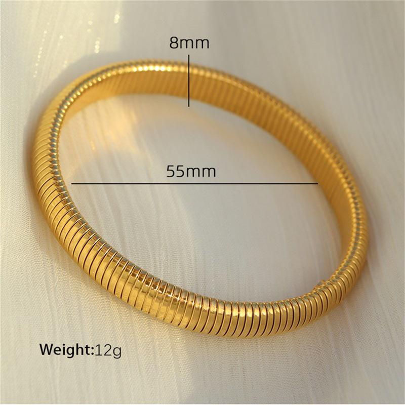 Unisex Stainless Steel Snake Bone Wide Striped Bracelet
Unisex Stainless Steel Snake Bone Wide Striped Bracelet