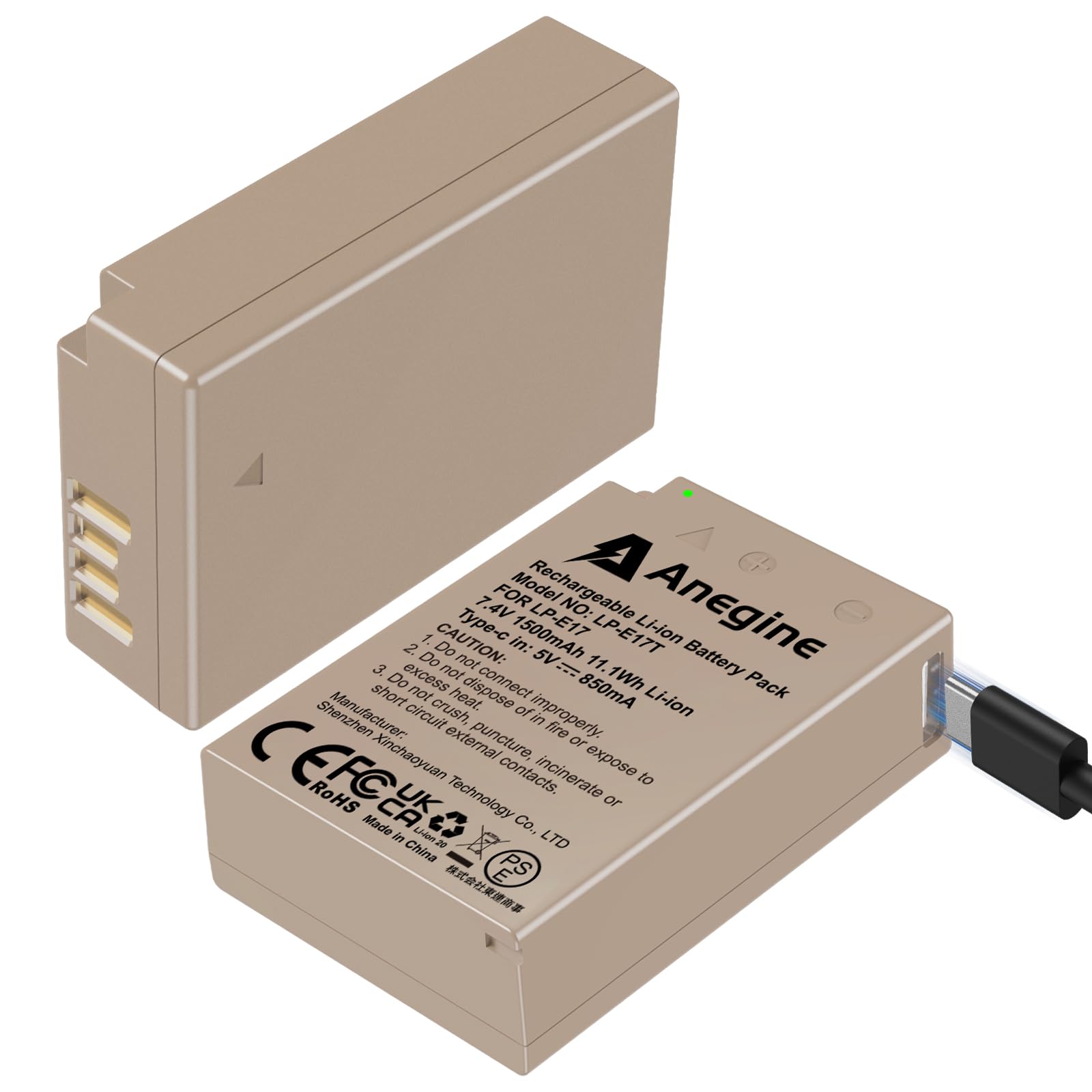 Anegine Пряма зарядка 2 x Сумісний з Canon EOS Rebel EOS Kiss X8i X9i X9 X10 та X10i Стандартні порти Type-C, 1500 мАг, R100, R50, RP,
Anegine Пряма зарядка 2 x Сумісний з Canon EOS Rebel EOS Kiss X8i X9i X9 X10 та X10i Стандартні порти Type-C, 1500 мАг, R100, R50, RP,