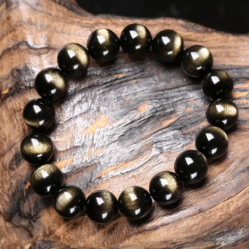 QianKao Crystal Gold Eye Obsidian Bracelet Gold Obsidian Unisex Bracelet Couple Jewelry Obsidian Bracelet Birthday Gift(Gold Obsidian Single
QianKao Crystal Gold Eye Obsidian Bracelet Gold Obsidian Unisex Bracelet Couple Jewelry Obsidian Bracelet Birthday Gift(Gold Obsidian Single