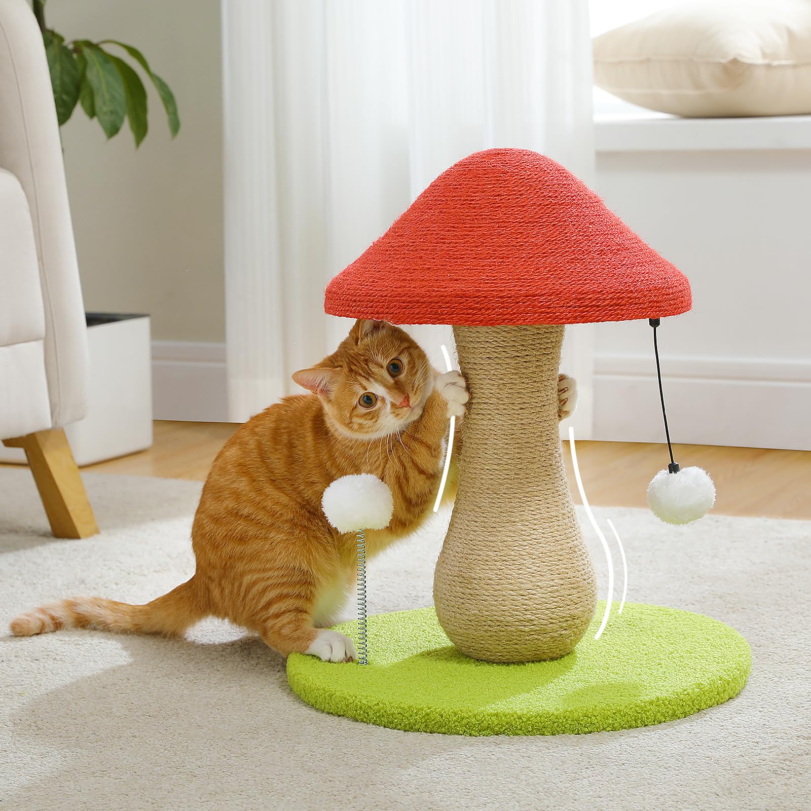 PAWZ Road Cat Tower Mini Stairs Cat Claw Sharpener Mushroom Vertical Freestanding Fully Hemp Rope Claw Sharpening Pole Egg Mushroom Shimeji Space
PAWZ Road Cat Tower Mini Stairs Cat Claw Sharpener Mushroom Vertical Freestanding Fully Hemp Rope Claw Sharpening Pole Egg Mushroom Shimeji Space