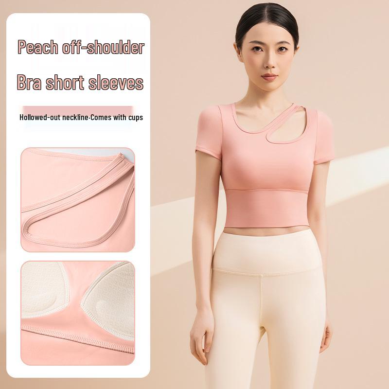 Notting Off-Shoulder Cutout Quick-Dry Yoga Top with Chest Pads, Short Sleeve, Breathable, High Elasticity, Slimming Fit Small
Notting Off-Shoulder Cutout Quick-Dry Yoga Top with Chest Pads, Short Sleeve, Breathable, High Elasticity, Slimming Fit Small