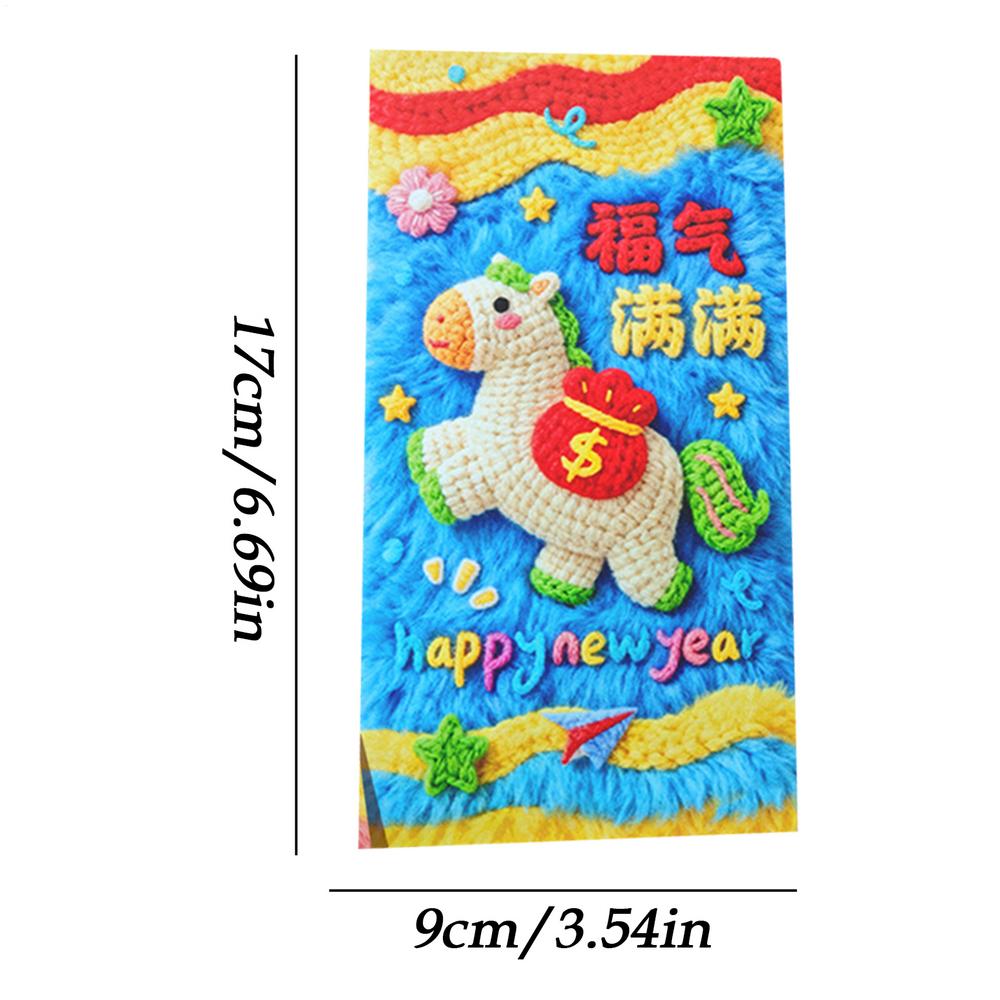 Chinese New Year Red Envelopes 6-Piece 2026 3D Cute Auspicious 3D Embroidered Red Packet Money Envelopes for Kids Friends Family
Chinese New Year Red Envelopes 6-Piece 2026 3D Cute Auspicious 3D Embroidered Red Packet Money Envelopes for Kids Friends Family