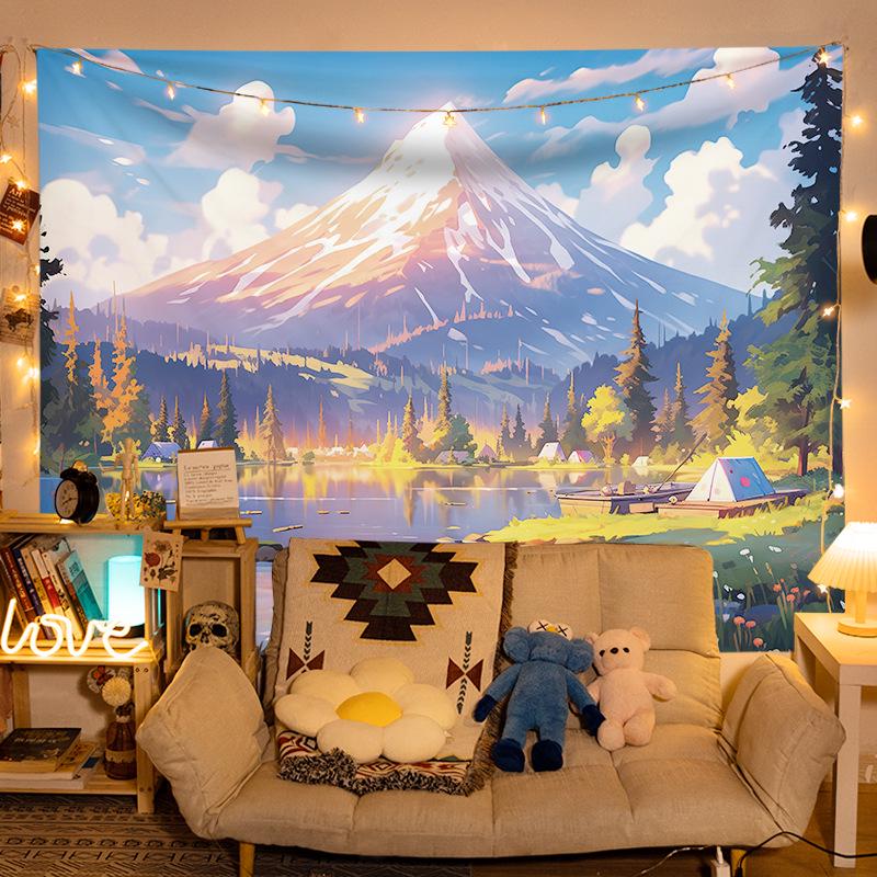 Aesthetic Landscape Tapestry: Decorative Hanging Cloth for Bedroom or Bedside Atmosphere. 100cm x 70cm
Aesthetic Landscape Tapestry: Decorative Hanging Cloth for Bedroom or Bedside Atmosphere. 100cm x 70cm
