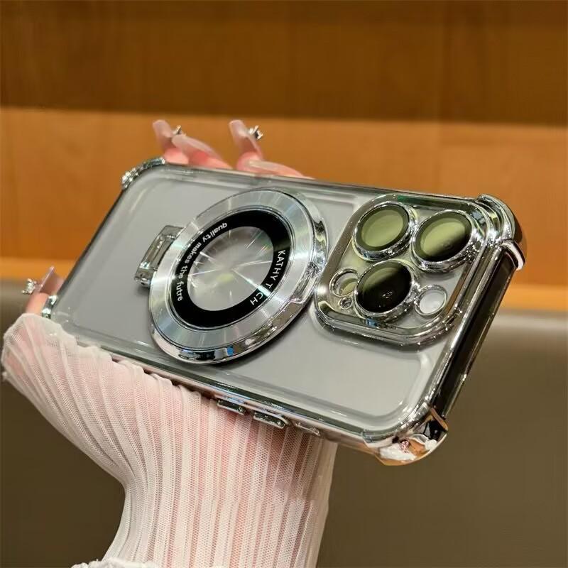 Four Corner Horizontal Vertical Bracket Suitable Apple IPhone 17 Promax New Magnetic Transparent All Inclusive Lens Protection Case iPhone 16 PRO
Four Corner Horizontal Vertical Bracket Suitable Apple IPhone 17 Promax New Magnetic Transparent All Inclusive Lens Protection Case iPhone 16 PRO