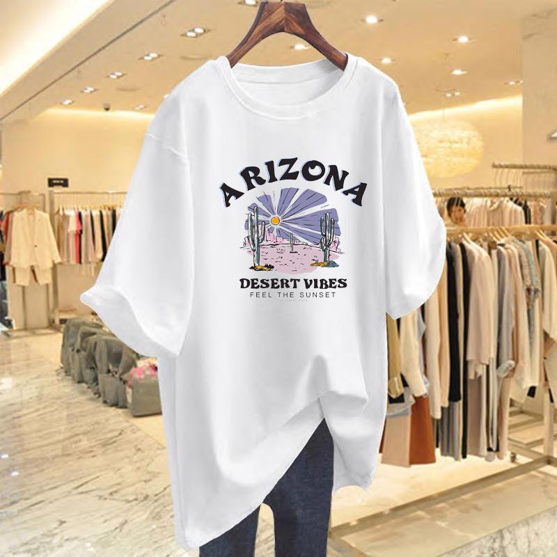 Summer cotton dopamine colorful coast simple contrasting color letter print crew neck short-sleeved t-shirt women s top S
Summer cotton dopamine colorful coast simple contrasting color letter print crew neck short-sleeved t-shirt women s top S