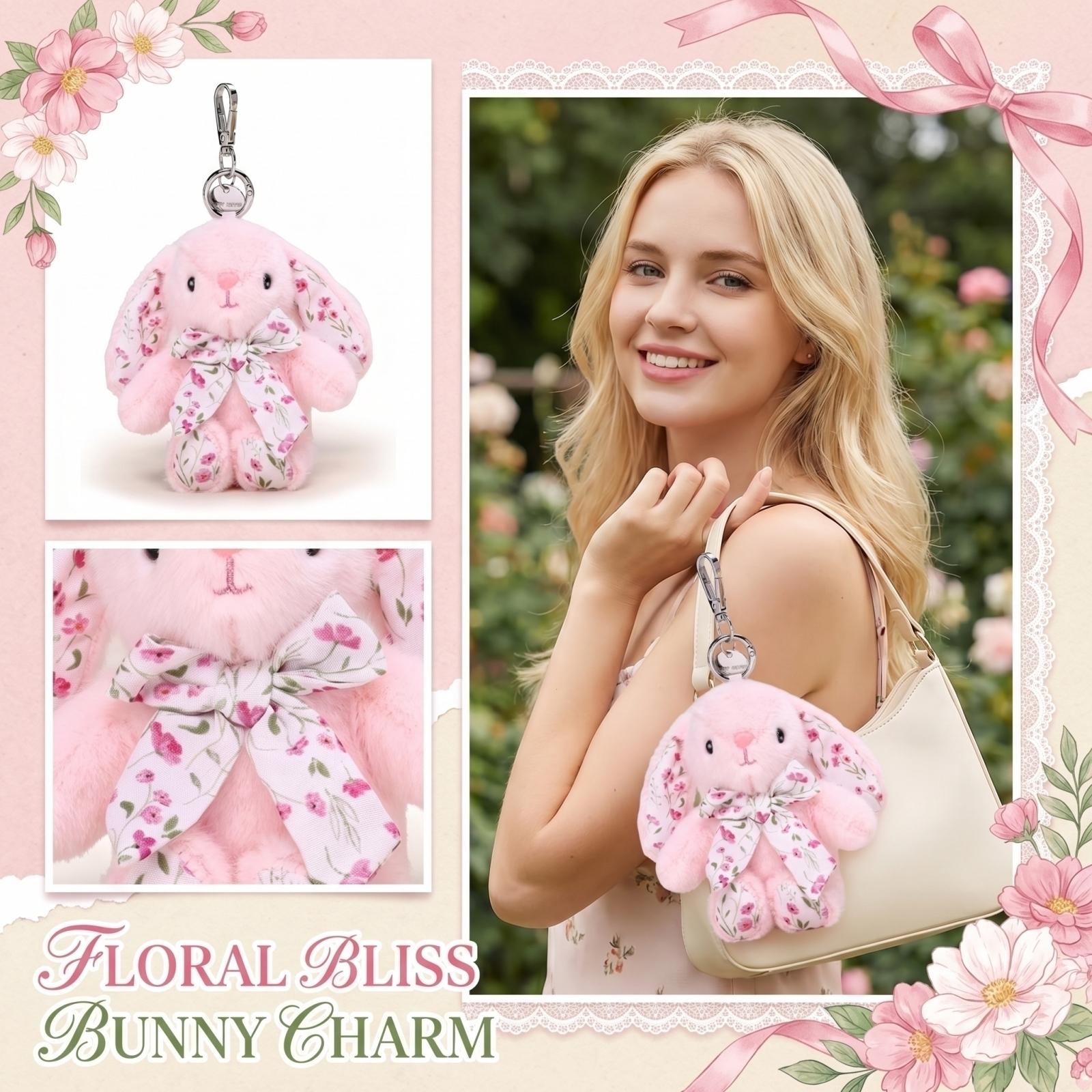 Short PlushCharm (Floral Pattern) - Adorable Carabiner Bag Accessory One Size розовый
Short PlushCharm (Floral Pattern) - Adorable Carabiner Bag Accessory One Size розовый
