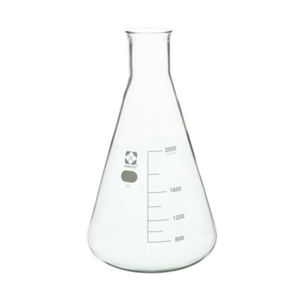 Shibata Scientific Erlenmeyer Flask with Graduations, 2L, 1 Count (010530-2000)
Shibata Scientific Erlenmeyer Flask with Graduations, 2L, 1 Count (010530-2000)