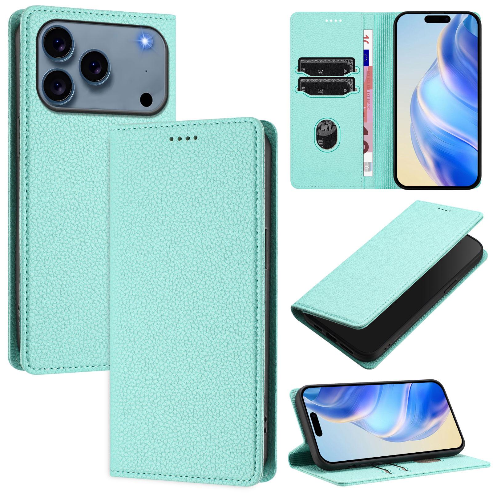 For iPhone 17 Pro Max Wallet Case RFID Blocking Litchi Texture Leather Mobile Cover Dark Green
For iPhone 17 Pro Max Wallet Case RFID Blocking Litchi Texture Leather Mobile Cover Dark Green