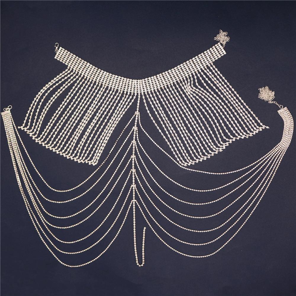 Fashion New Tassel Shoulder Chain Breast Chain, European And American Fashion Bridal Wedding Body Accessories Shoulder Chain
Fashion New Tassel Shoulder Chain Breast Chain, European And American Fashion Bridal Wedding Body Accessories Shoulder Chain