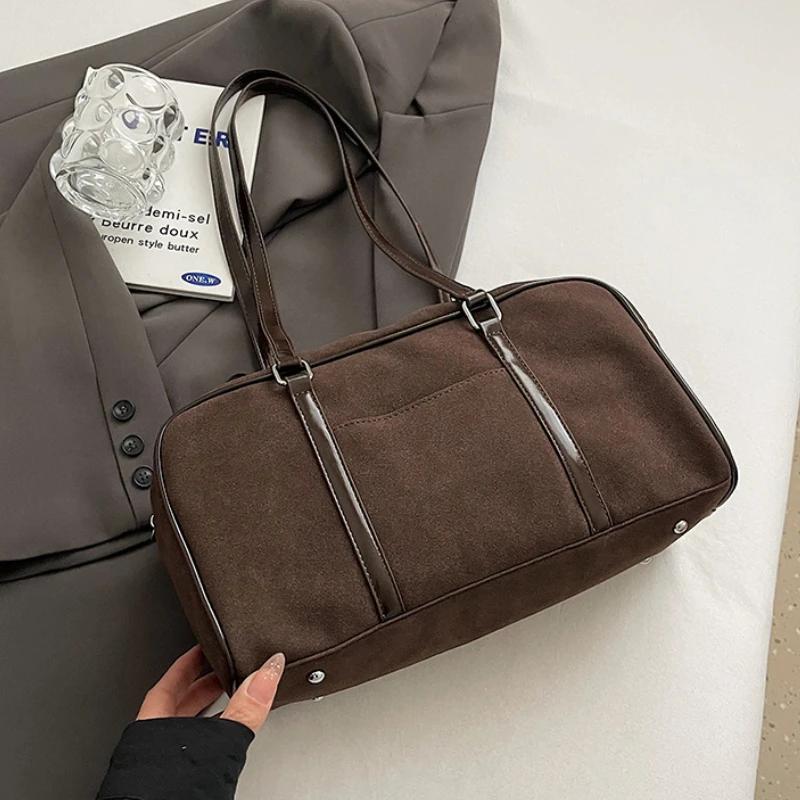 Casual Large Capaci Suede Bag Women Autumn and Winter Retro Brown Commuter Shoulder Bag Pillow Bag Purses and Handbags
Casual Large Capaci Suede Bag Women Autumn and Winter Retro Brown Commuter Shoulder Bag Pillow Bag Purses and Handbags