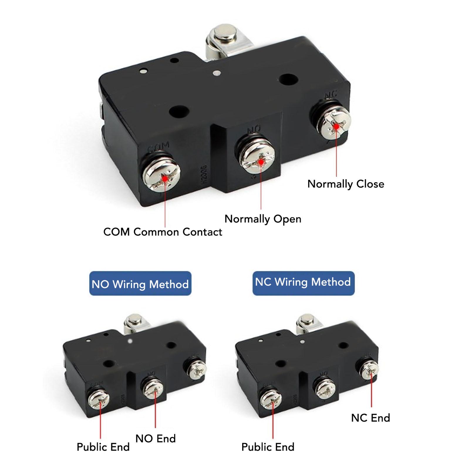2PCS Micro Limit Switches Copper Conductor Silver Contact Hinge Roller Lever Switch NO+NC 250VAC
2PCS Micro Limit Switches Copper Conductor Silver Contact Hinge Roller Lever Switch NO+NC 250VAC