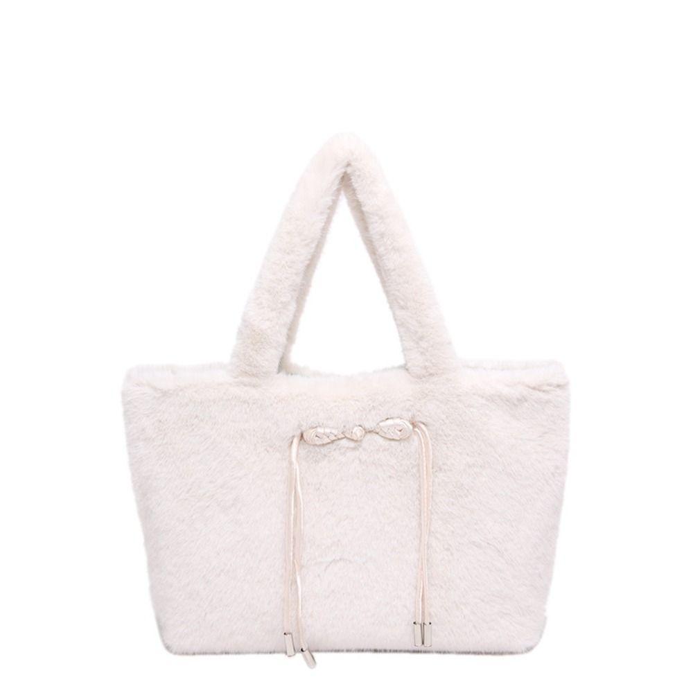 Versatile Plush Handbag Chinese Style Soft Shoulder Bag Hasp Bow Velvet Tote Bag Outdoor белый
Versatile Plush Handbag Chinese Style Soft Shoulder Bag Hasp Bow Velvet Tote Bag Outdoor белый
