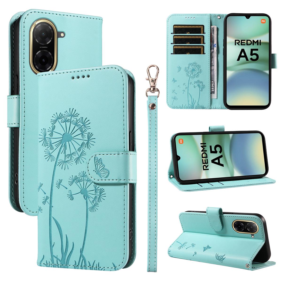 Для Xiaomi Poco C71 4G/Xiaomi Redmi A5 4G (171,7*77,8*8,3 мм) Кожаный чехол-кошелек с ремешком, тиснение «Одуванчик», подставка для телефона Green
Для Xiaomi Poco C71 4G/Xiaomi Redmi A5 4G (171,7*77,8*8,3 мм) Кожаный чехол-кошелек с ремешком, тиснение «Одуванчик», подставка для телефона Green