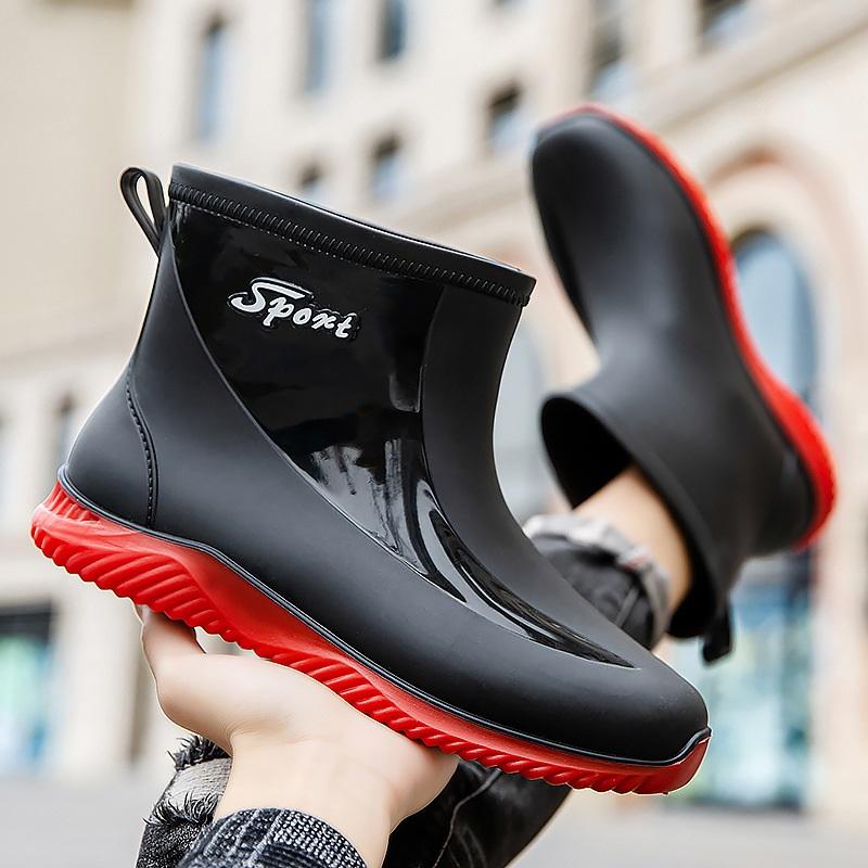 Waterproof Short Ankle Rain Boots Non-slip Rubber Casual Rain Shoes 44 червоний
Waterproof Short Ankle Rain Boots Non-slip Rubber Casual Rain Shoes 44 червоний