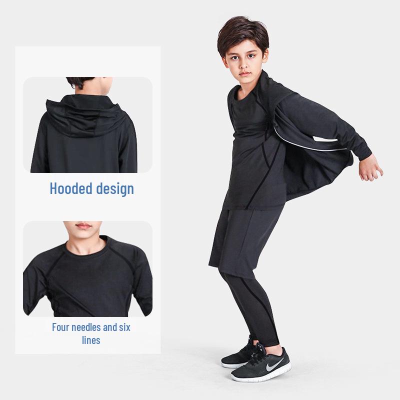 Kids Sports & Fitness Set: Quick-Dry Basketball, Soccer, Outdoor Training Base Layer & Warm Tight-Fit Suit for Boys 160 cm
Kids Sports & Fitness Set: Quick-Dry Basketball, Soccer, Outdoor Training Base Layer & Warm Tight-Fit Suit for Boys 160 cm