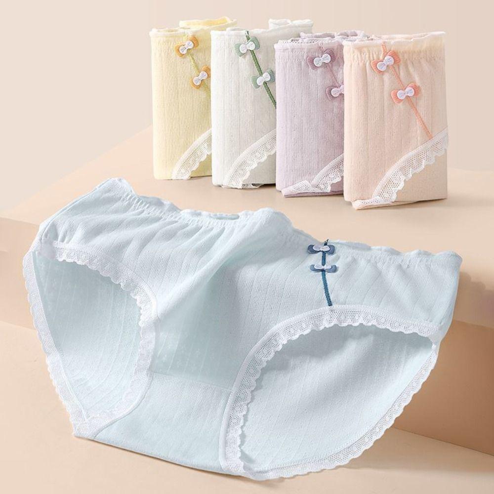 5PCS Cotton Crotch Sweet Briefs Ruffle Underpants for Women Elastic Bowknot Panties Women M-5PCS
5PCS Cotton Crotch Sweet Briefs Ruffle Underpants for Women Elastic Bowknot Panties Women M-5PCS