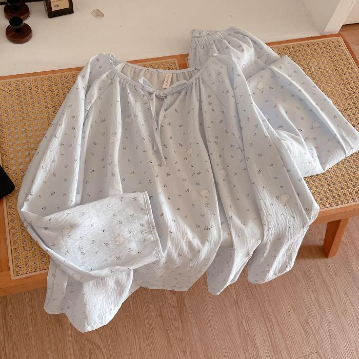 Floral rabbit pajamas women s cloud cotton pullover spring and autumn long-sleeved trousers cartoon cuihua loungewear set M
Floral rabbit pajamas women s cloud cotton pullover spring and autumn long-sleeved trousers cartoon cuihua loungewear set M