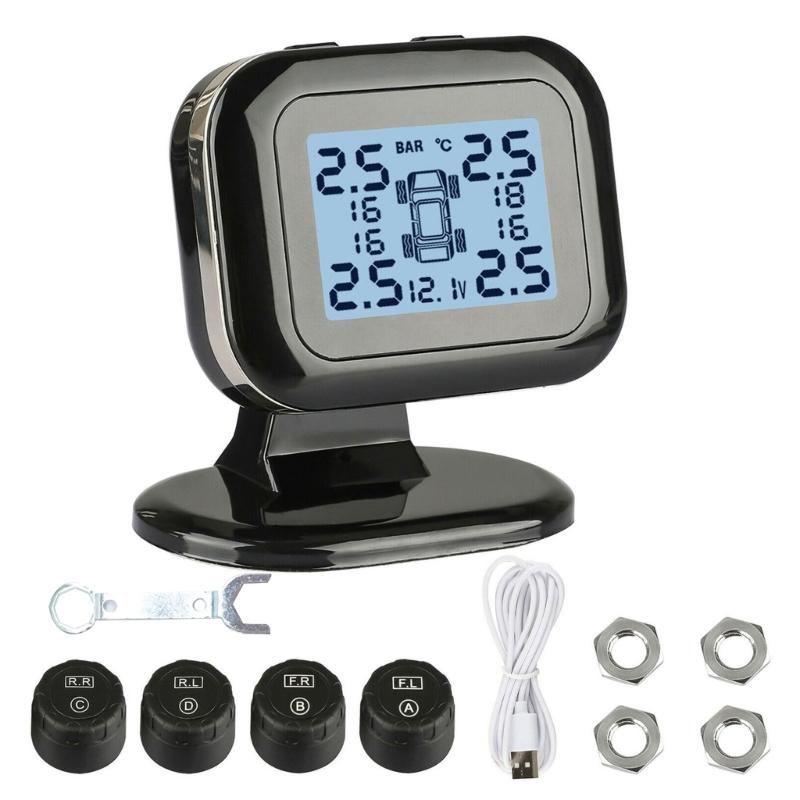 Wireless Car Alarm Tire Pressure Monitoring System TPMS LCD + 4 External Sensors 1
Wireless Car Alarm Tire Pressure Monitoring System TPMS LCD + 4 External Sensors 1