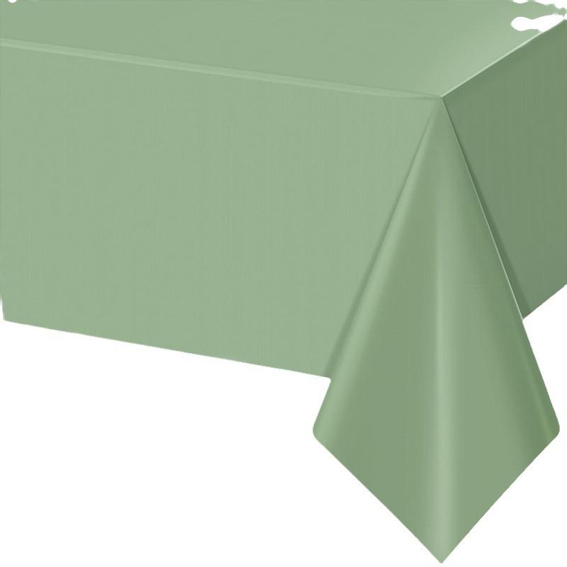 1 шт., прямоугольная скатерть травянисто-зеленого цвета, водонепроницаемая светло-зеленая одноразовая скатерть, украшение для дня рождения, свадьбы 137X274cm светло-зеленый