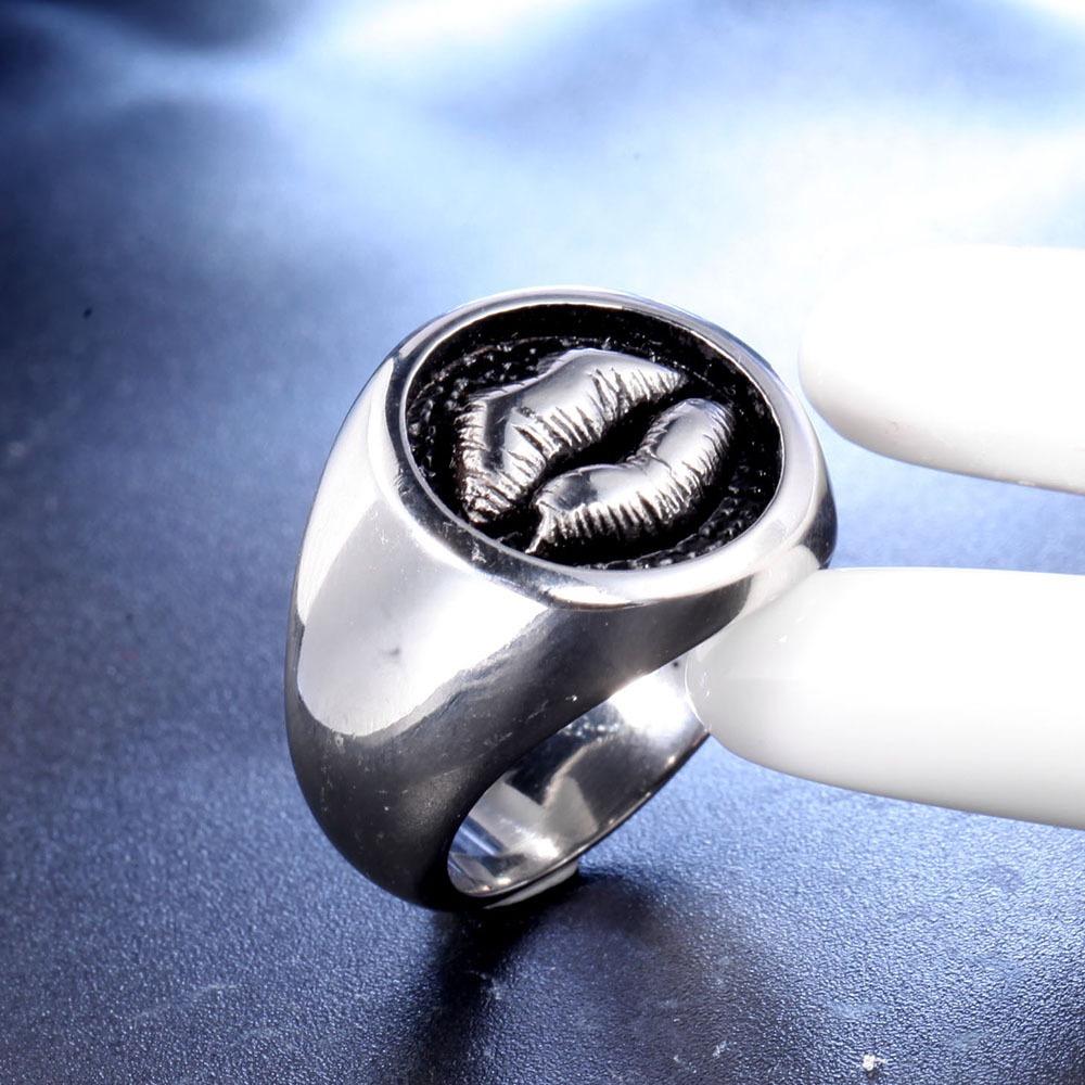 Solid Lips Ring 316L Stainless Steel Rock Man Punk Ring Size 7-13 8
Solid Lips Ring 316L Stainless Steel Rock Man Punk Ring Size 7-13 8