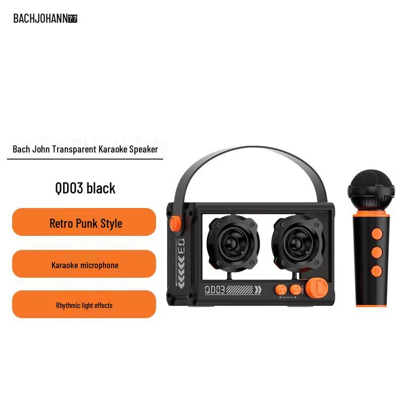 Bach Johann QD03 Bluetooth K-Song Speaker & Microphone CN plug (adapter included)
Bach Johann QD03 Bluetooth K-Song Speaker & Microphone CN plug (adapter included)