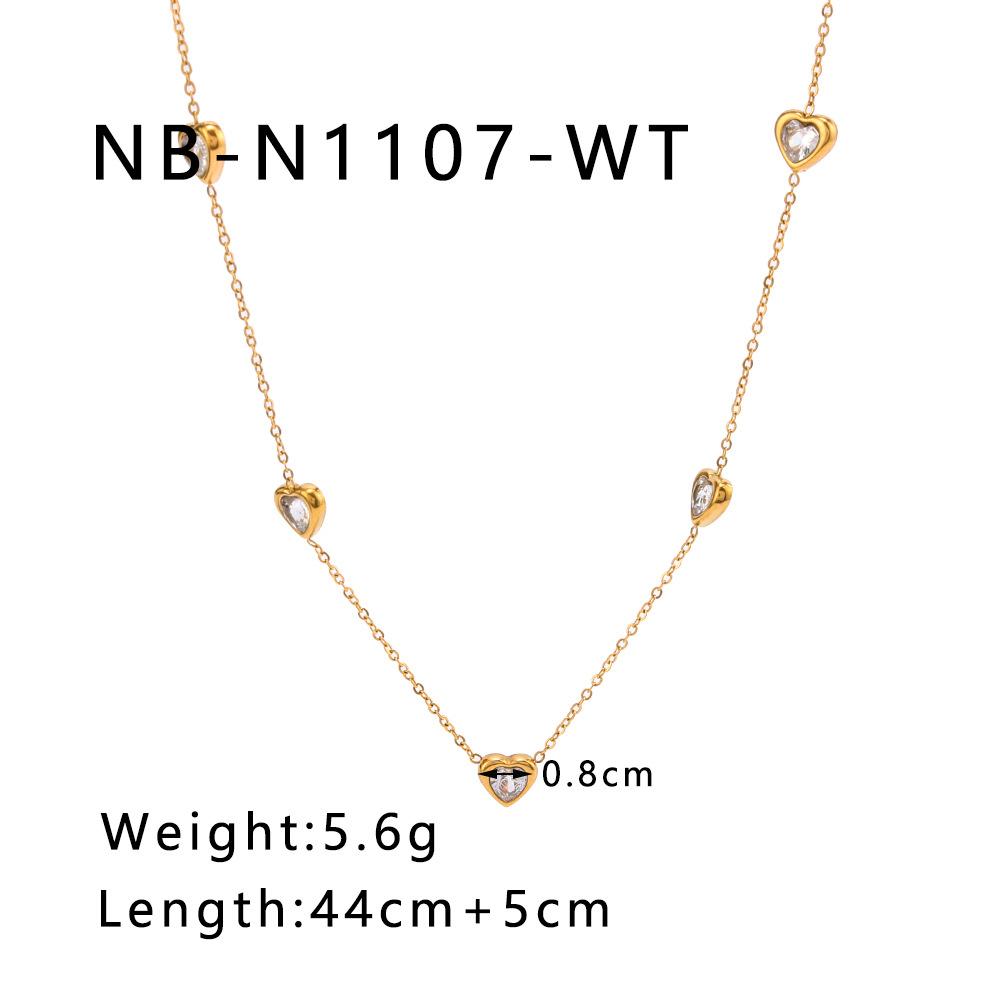 Zirconia Love Necklace For Women Gold Color Stainless Steel Heart Charm Choker 50cm
Zirconia Love Necklace For Women Gold Color Stainless Steel Heart Charm Choker 50cm