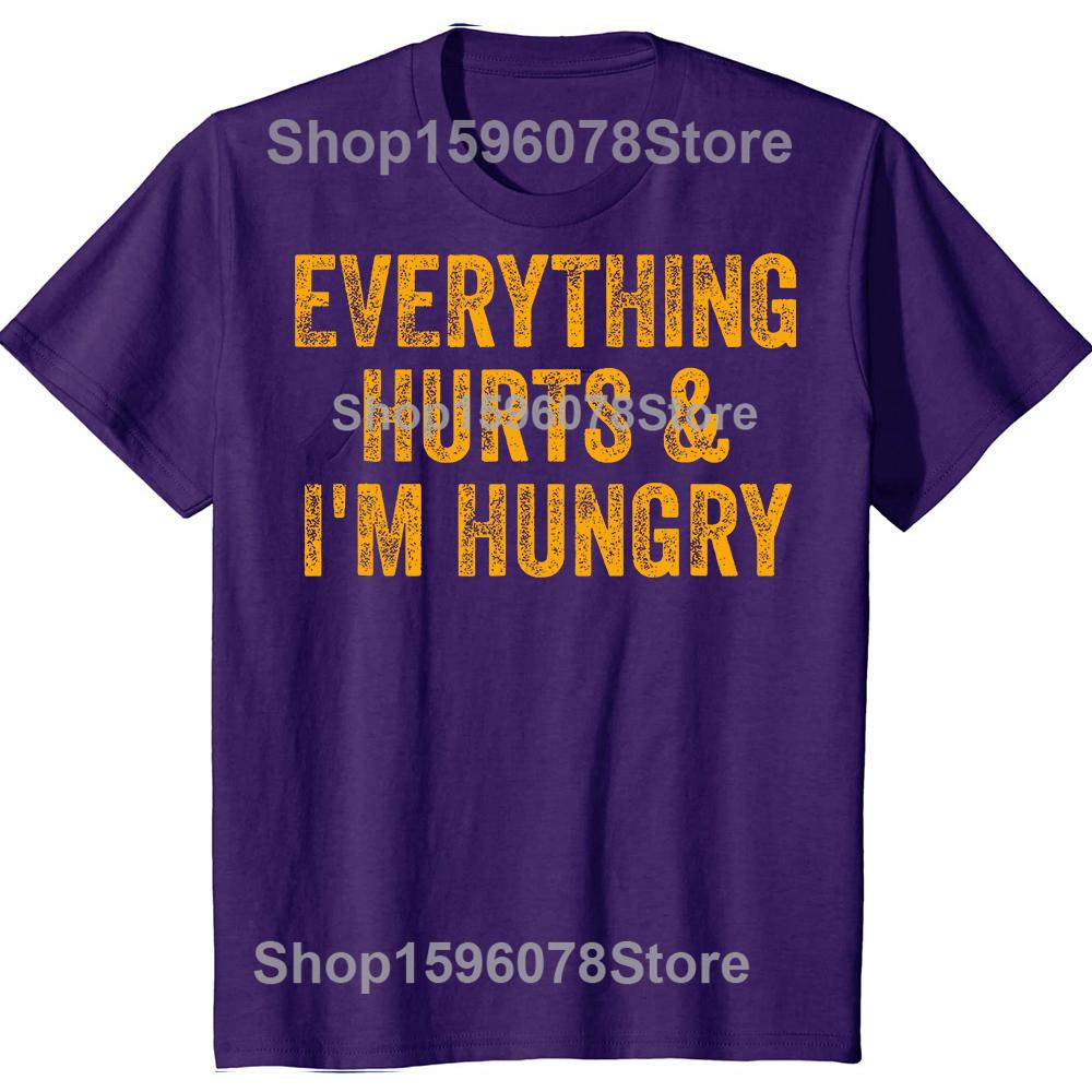 Everything Hurts And Im Hungry Gym Weightlifter Bodybuilder Tshirts Men Print Oversized Streetwear Hip Hop Unisex T Shirt 4XL
Everything Hurts And Im Hungry Gym Weightlifter Bodybuilder Tshirts Men Print Oversized Streetwear Hip Hop Unisex T Shirt 4XL
